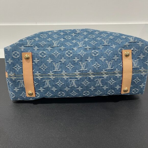 Louis Vuitton Monogram Denim Carry All MM Blue (JB1067) - Picture 14 of 16